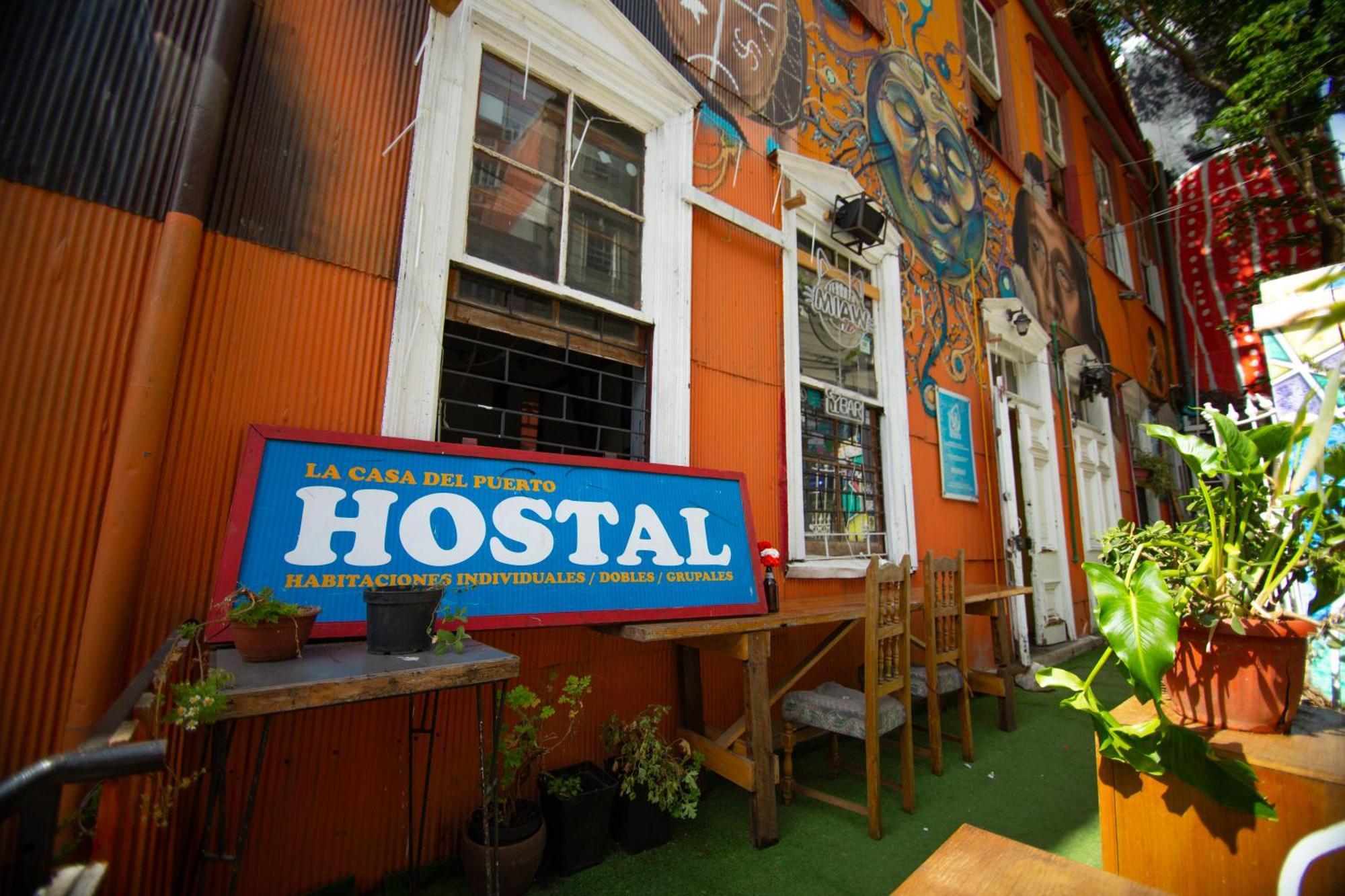 La Casa Del Puerto, Hostal Cultural, Cerro Alegre Valparaíso Eksteriør billede